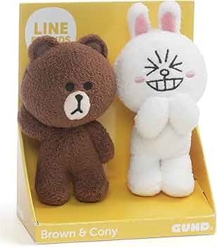 Amazon.co.jp: GUND LINE フレンズ ぬいぐるみ ブラウン コニー