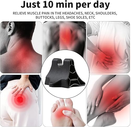 Miniatura 2 de Herramienta de masaje de punto de presión negra de mano - Disparador muscular profundo masajeador de punto de acupresión - Dispositivo de tracción