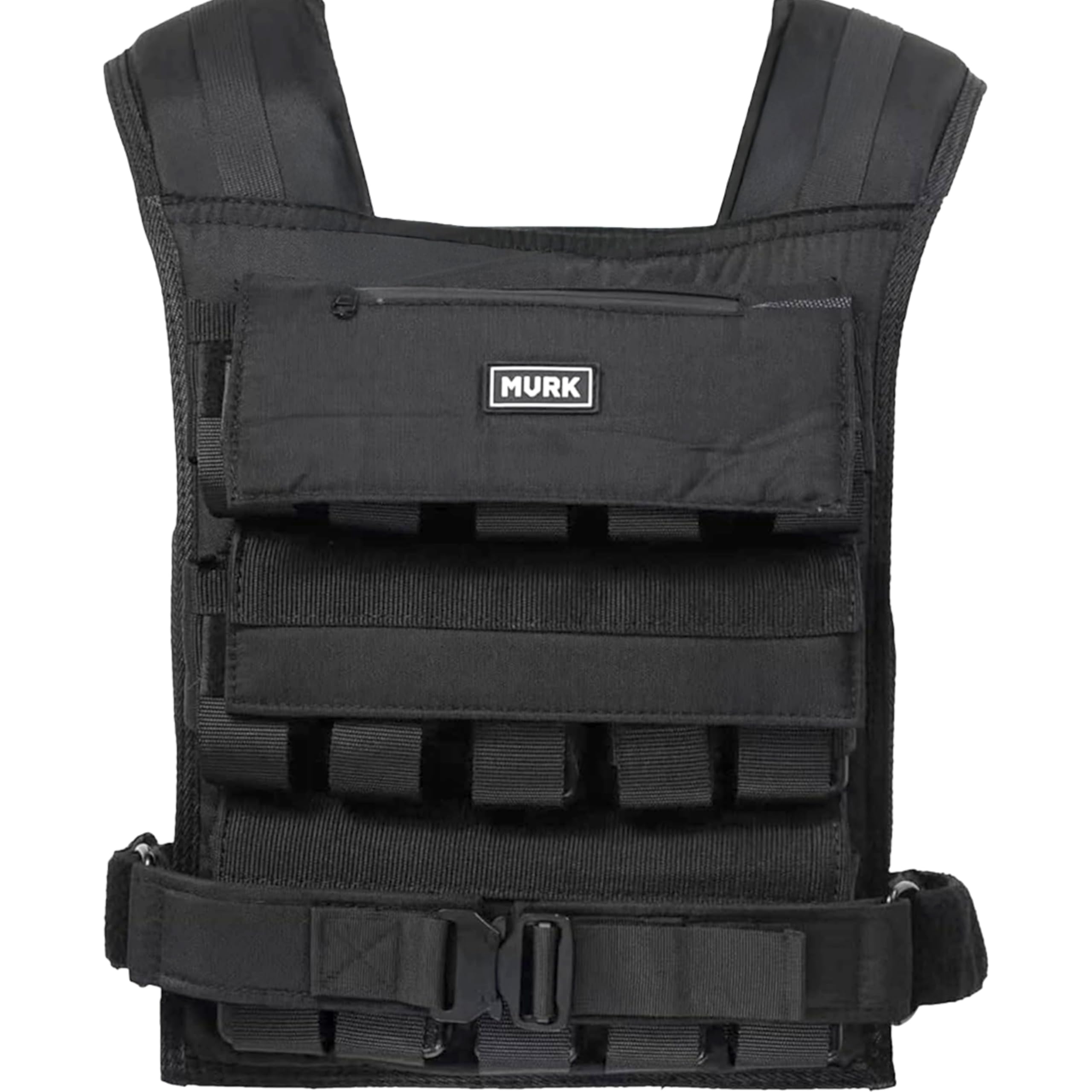 MVRK Weighted Vest for Men – Heavy Duty Rucking & Strength Training Vest with Removable Iron Weights, Adjustable 15–100lbs, No-Bounce Design for Calisthenics, HIIT & Functional Fitness