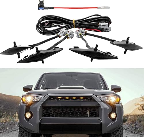 Miniatura 8 de Seven Sparta 4 luces LED para parrilla compatibles con Toyota 4Runner 2014-2024 TRD Pro Grille y SR5 2014-2019, Premium, Limited, TRD Off-Road