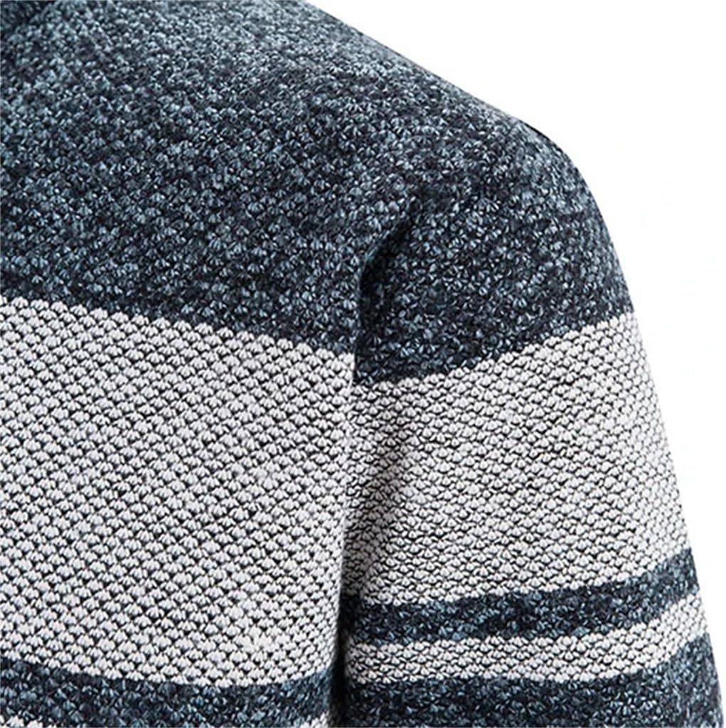 Winter Men's Turtleneck Sweater Men's Knit Pullover Round Neck Knit Warm Men's Sweater Slim Casual Sweater