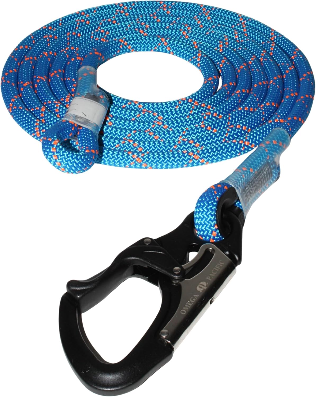 RNR 11mm Sustainable HTP Work Position Lanyard - This Program is Our Way of Reducing Waste by Repurposing Unused Rope Shorts That Would Otherwise End Up in Landfills (12' w/Squatch Claw)