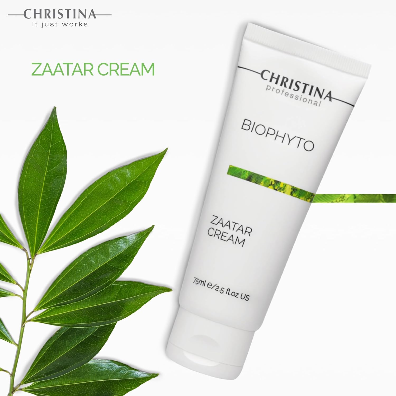 -CHRISTINA- Biophyto Zaatar Cream - 75ml - Vitamin E and Retinol Cream with Thyme & Marjoram Oil for Skin Repair - Balancing Cream for Combination, Dry, Normal, Oily and Sensitive Skin - Image 6