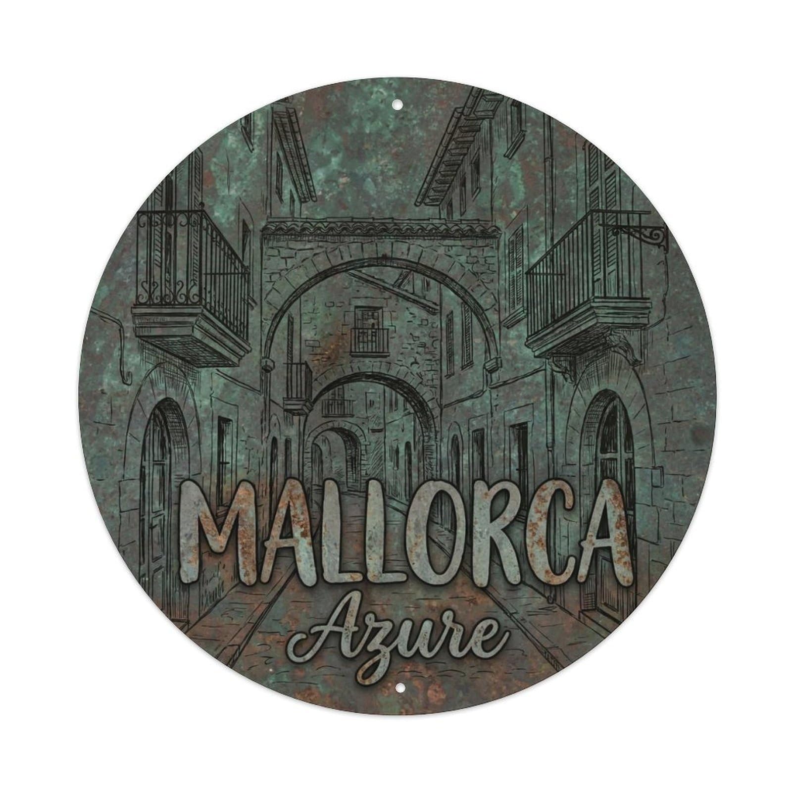 Vintage Travel Mallorca Spain Essence Metal Tin Sign