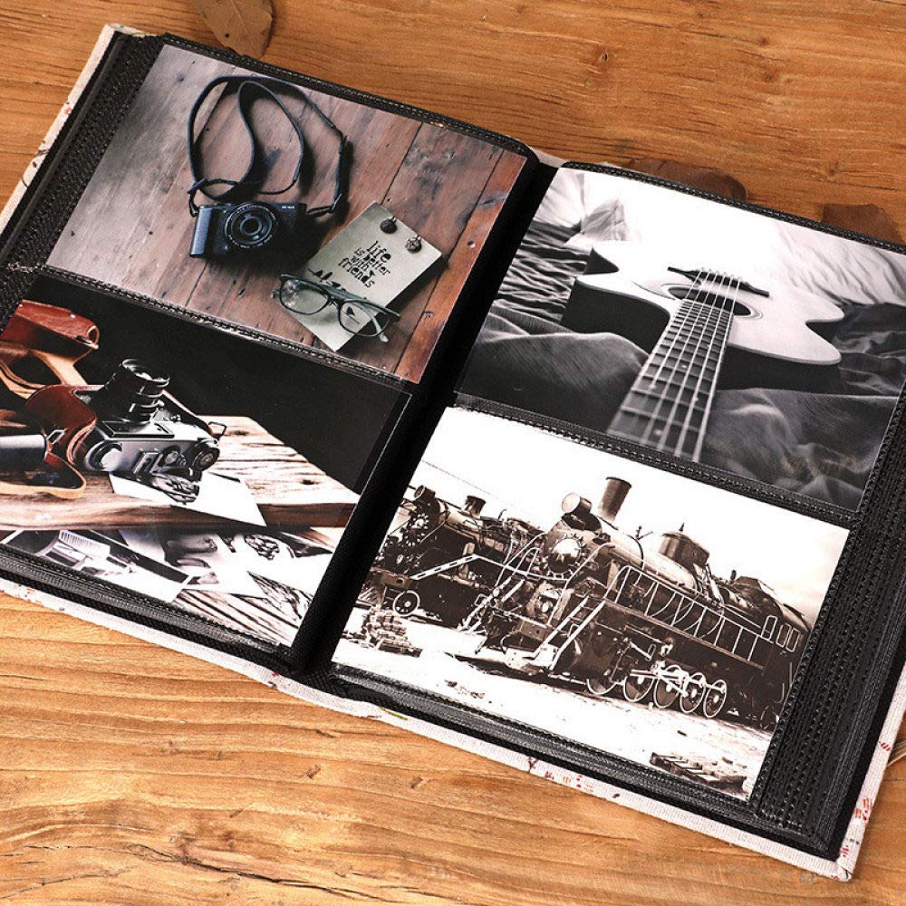 Kreatywny 200 kieszeni tkanina kwiatowy album na zdjęcia dla dzieci vintage rzeźbiony ręcznie robiony DIY wkładka do montażu podtynkowego album do scrapbookingu albumy fotograficzne, C