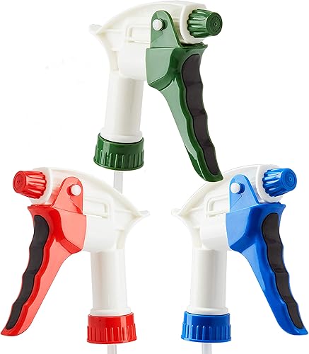 Cabezales de pulverización a prueba de fugas, alta capacidad, solo paquete de 3. Se adapta a botellas de 22 onzas (no incluidas). Pulverizadores de