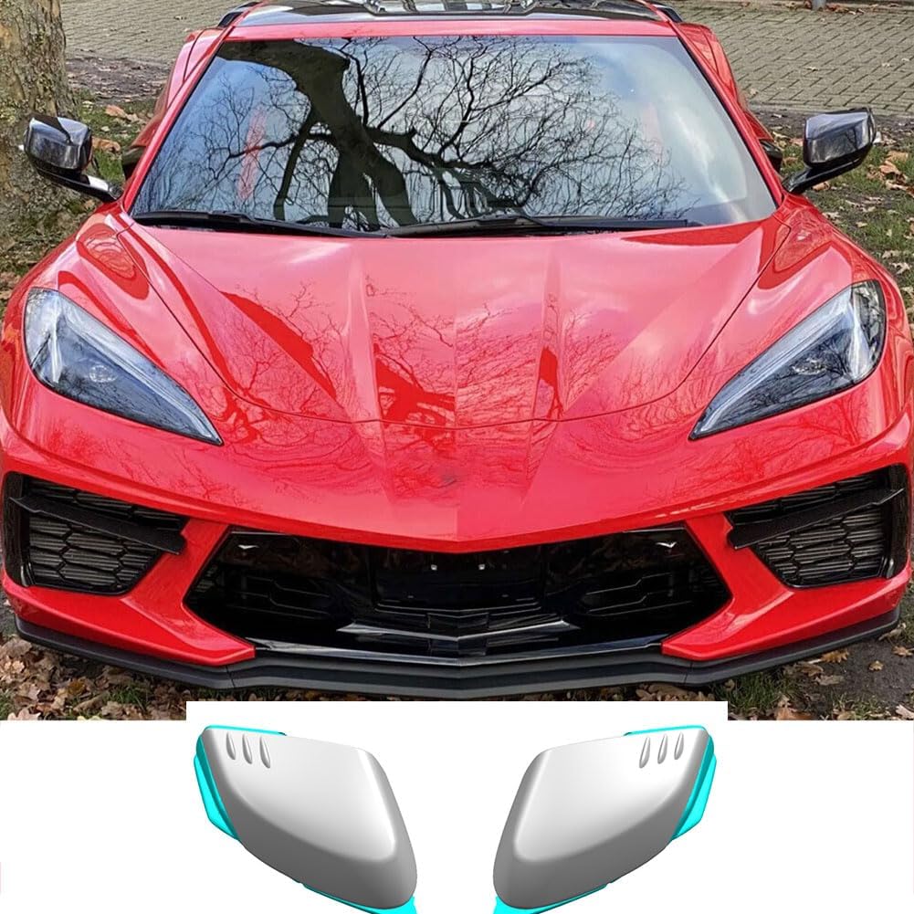 Dry Carbon Fiber Mirror Caps for Chevrolet Corvette C8 Z51 Z06 Stingray 2020-2025 Add on Style Side Door Rearview Mirror Cover Protective Trim Cap Exterior Shell Factory Outlet