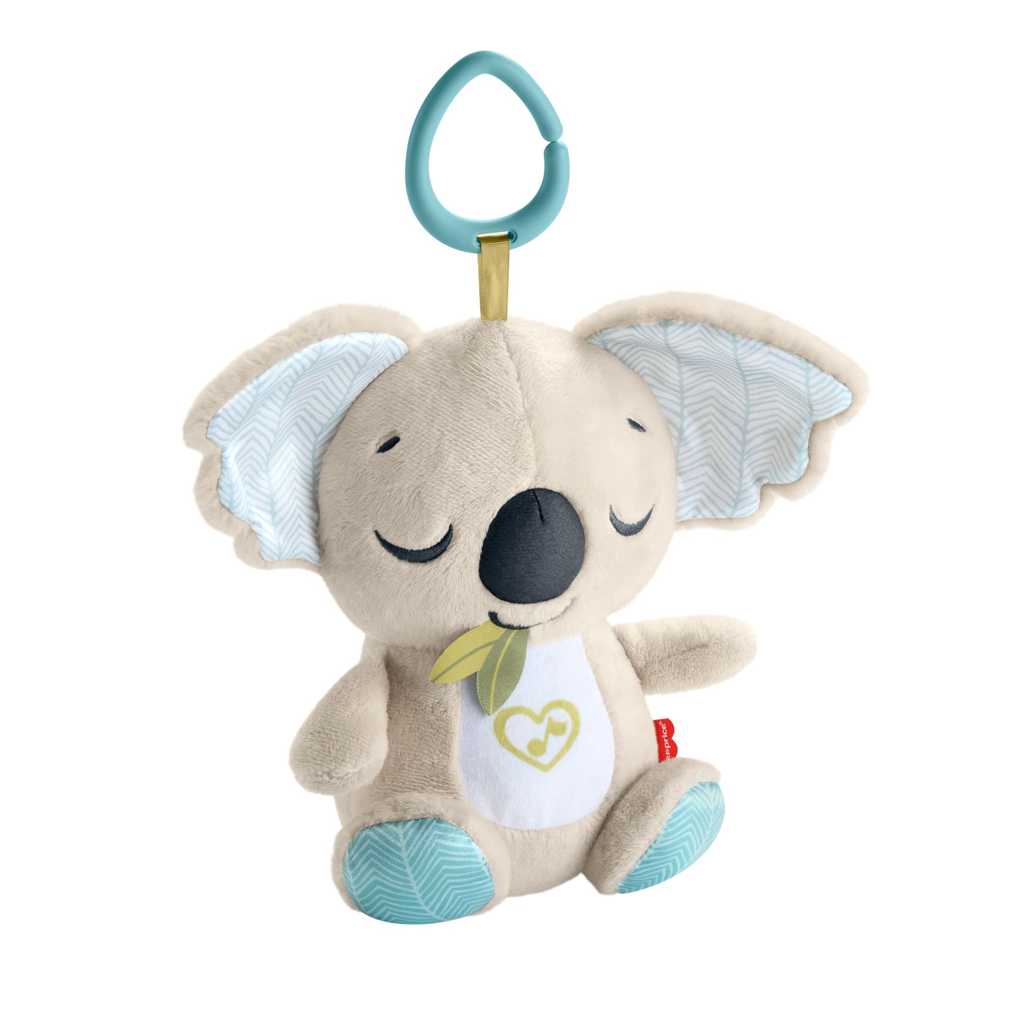 Fisher-Price - Koala Rilassante, morbido peluche portatile con unità sonora, fino a 20 minuti di ninna nanna, rumore bianco o dolce musica per neonati, giocattolo per bambini, 0+ anni, JBD65