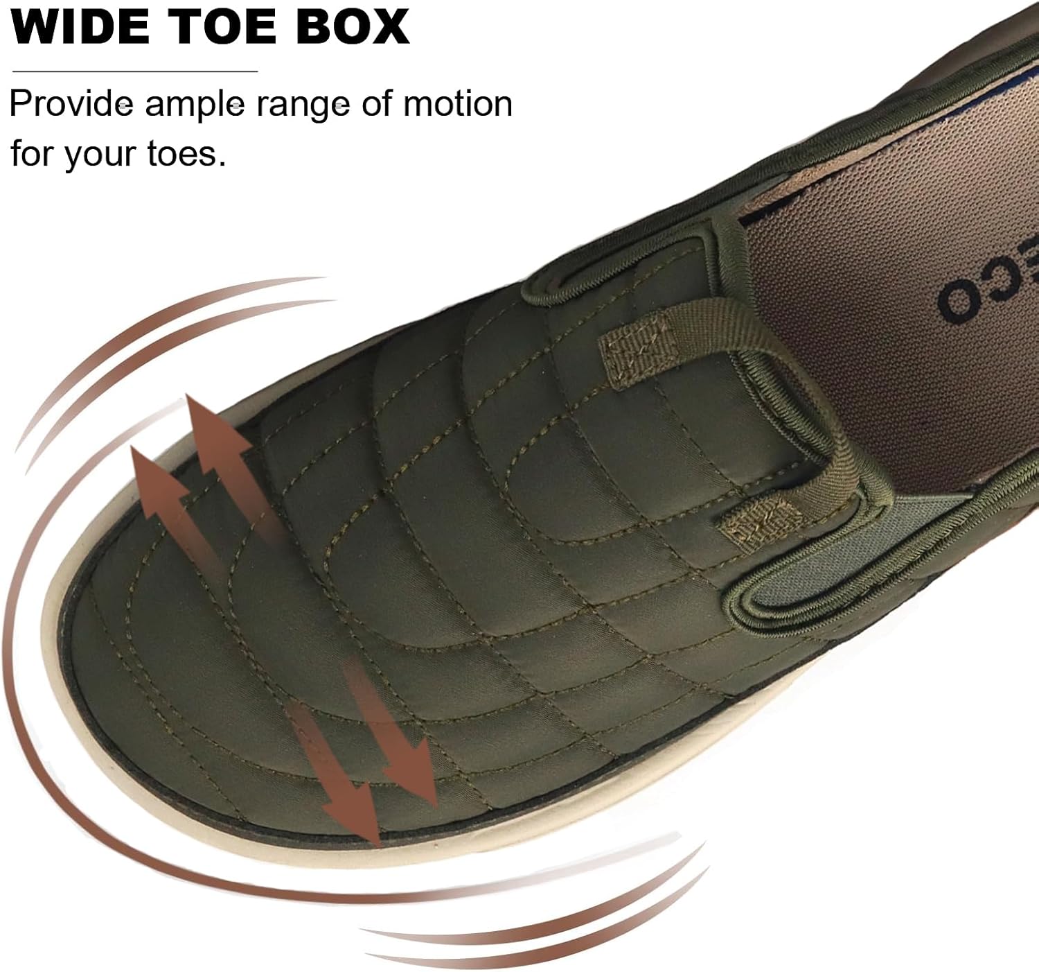 Men's Arch Support Slippers Orthopedic Plantar Fasciitis Relief Slip-On Indoor Outdoor Camping Walking Loafers Casual House Shoes - Image 4