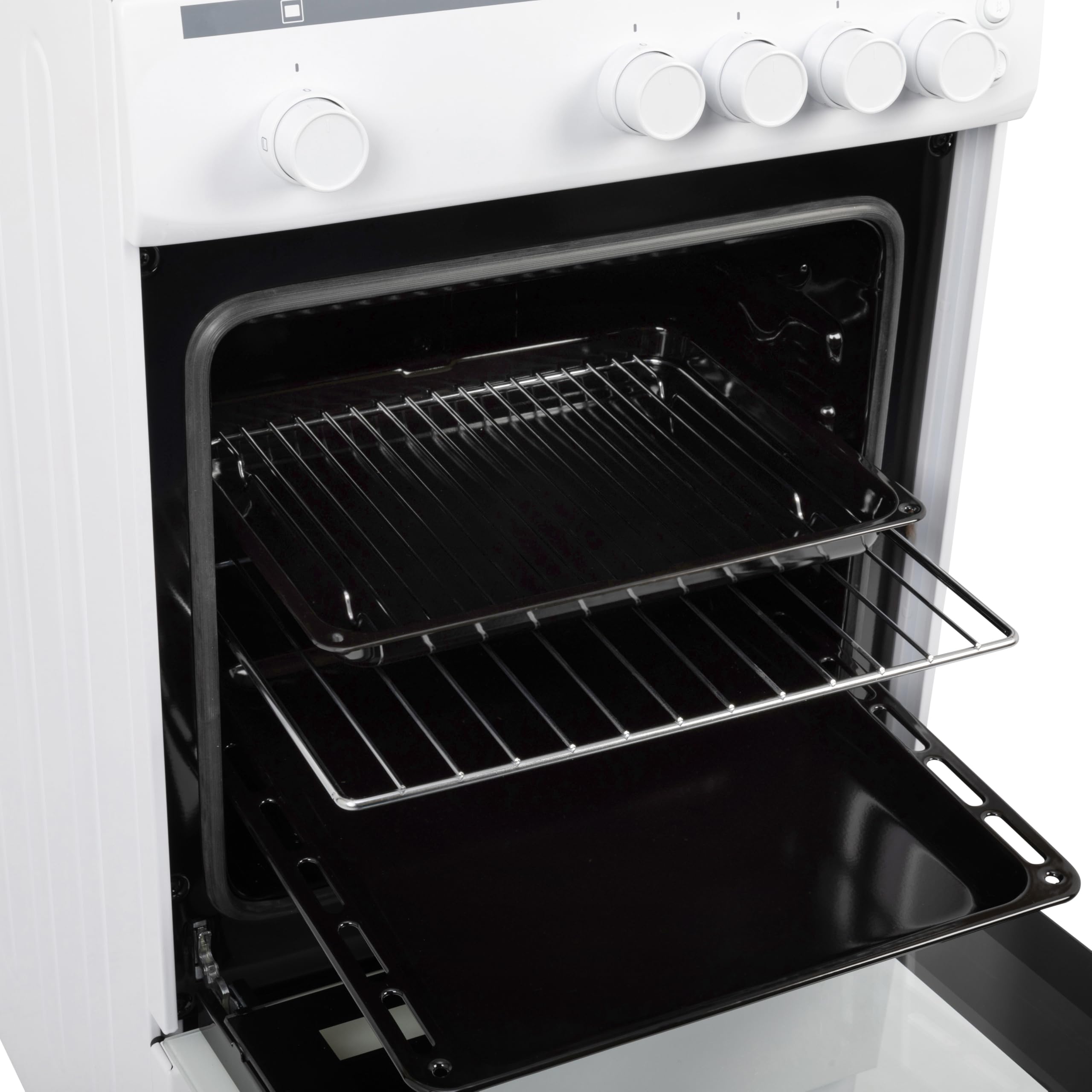 Willow WGS50CW 50cm Freestanding Single Cavity Gas Cooker with 4 Burners - White — view 4