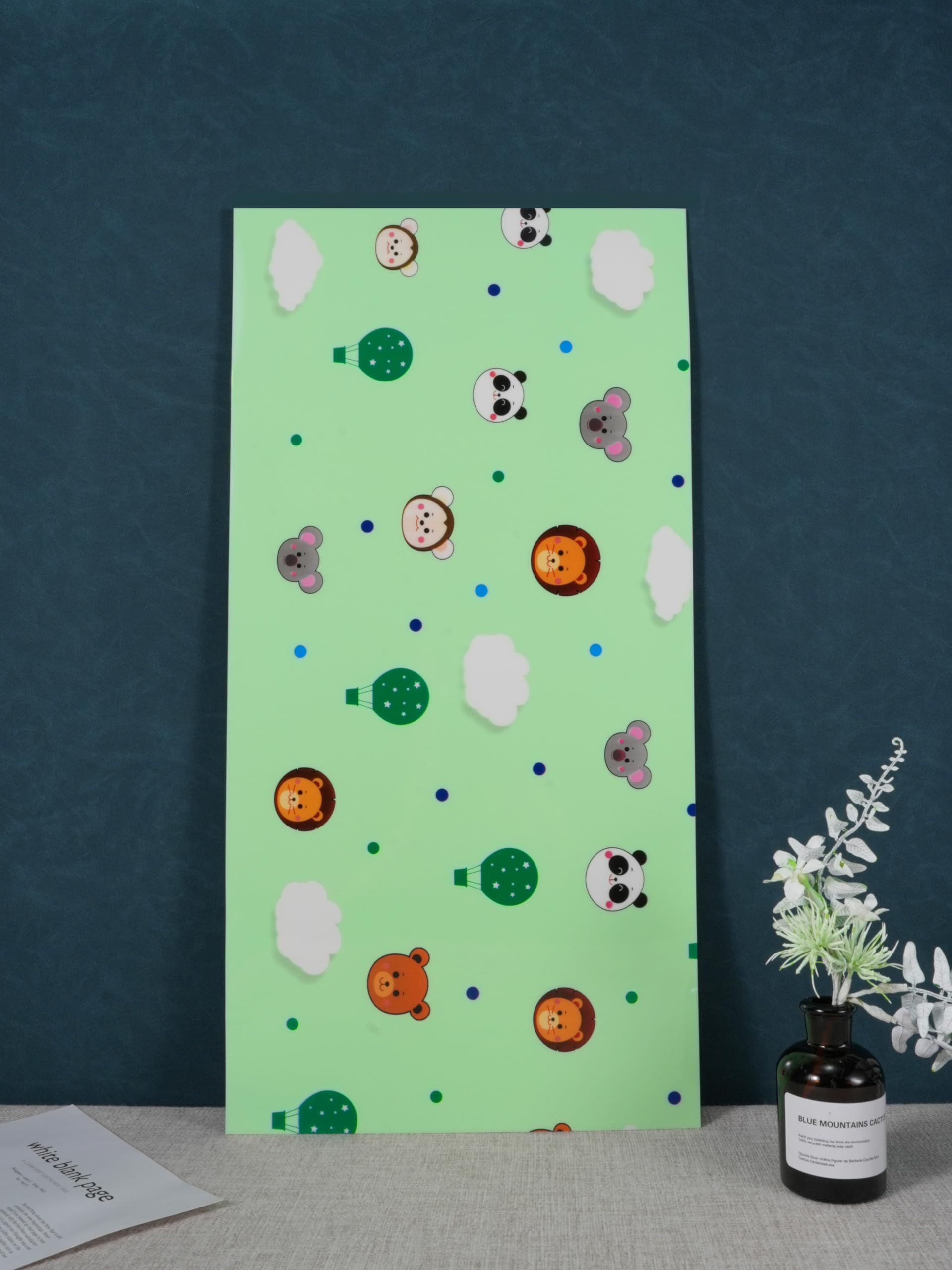 SV COLLECTIONSTeddy and Panda WALLTILES for All Walls 10 Pieces (1 Pieces Size= 30X60CM - 11.8” X 23.6”INCHES)