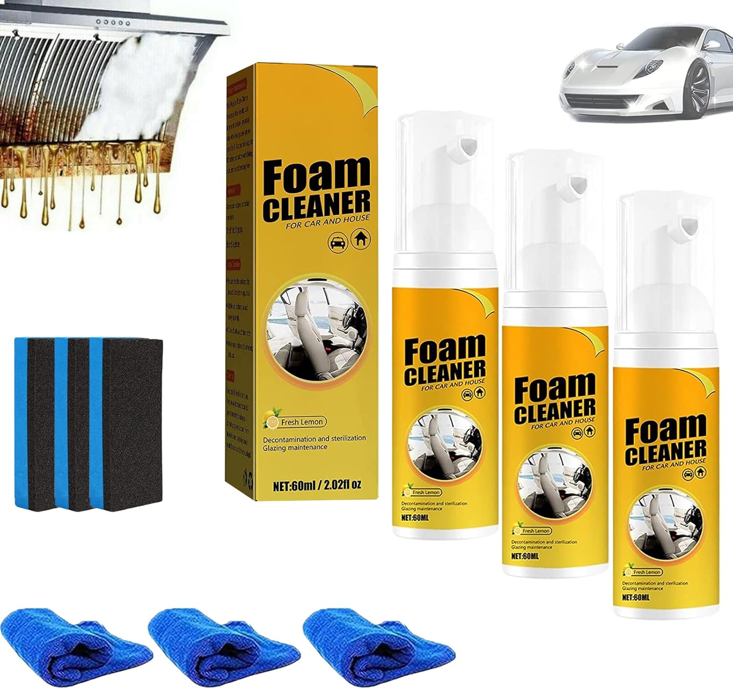 Neat Freakz Car Restoring Spray,Neat Freakz MultiPurpose Foam Cleaner