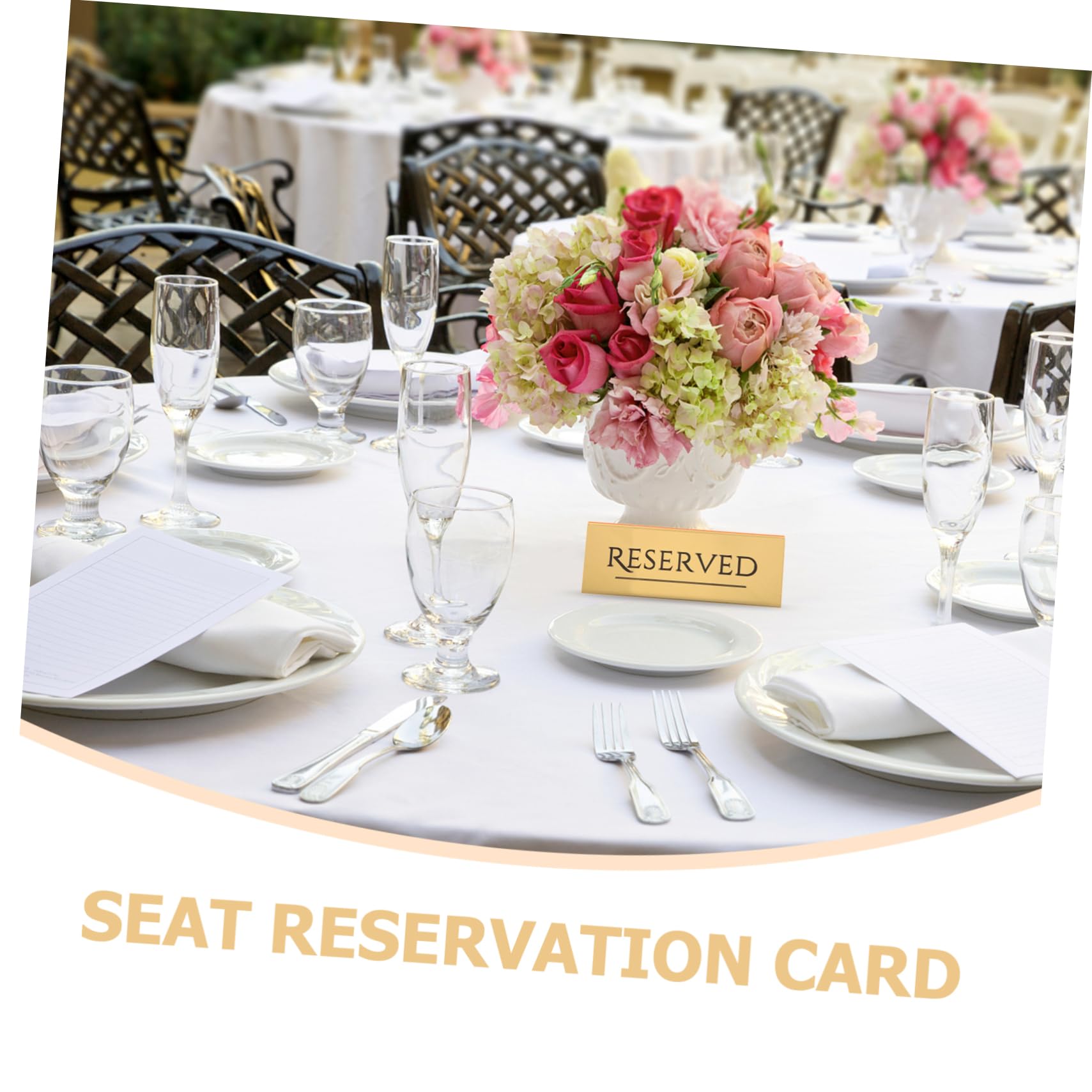 Yardwe 8 Piezas Tarjeta De Asiento Reservado Letrero De Asientos De Boda Letreros Reservados Para Boda Letreros De os os Tarjetas De Lugar Para Fiestas os