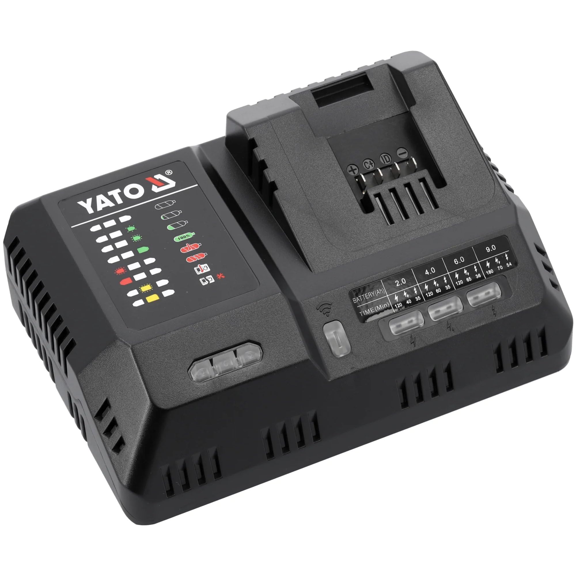 Ładowarka Yato YATO ŁADOWARKA SUPER SZYBKA 18V (2,4-12A)
