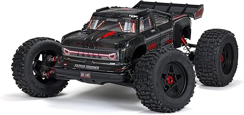 ARRMA Camión RC Outcast 4X4 8S BLX 15 Stunt Truck Negro RTR (transmisor y receptor incluidos, batería y cargador no incluidos) ARA5810V2T1