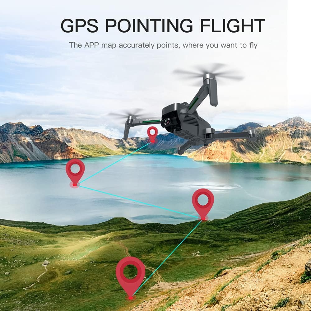 2~5 Days Delivery, ZLL SG906 MAX GPS Drones with Camera for Adults 4K HD, 1.2km Control Range, 360° Laser Obstacle Avoidance, 3-Axis Gimbal, Follow Me, FPV Professional Drone Quadcopter, 1 Battery