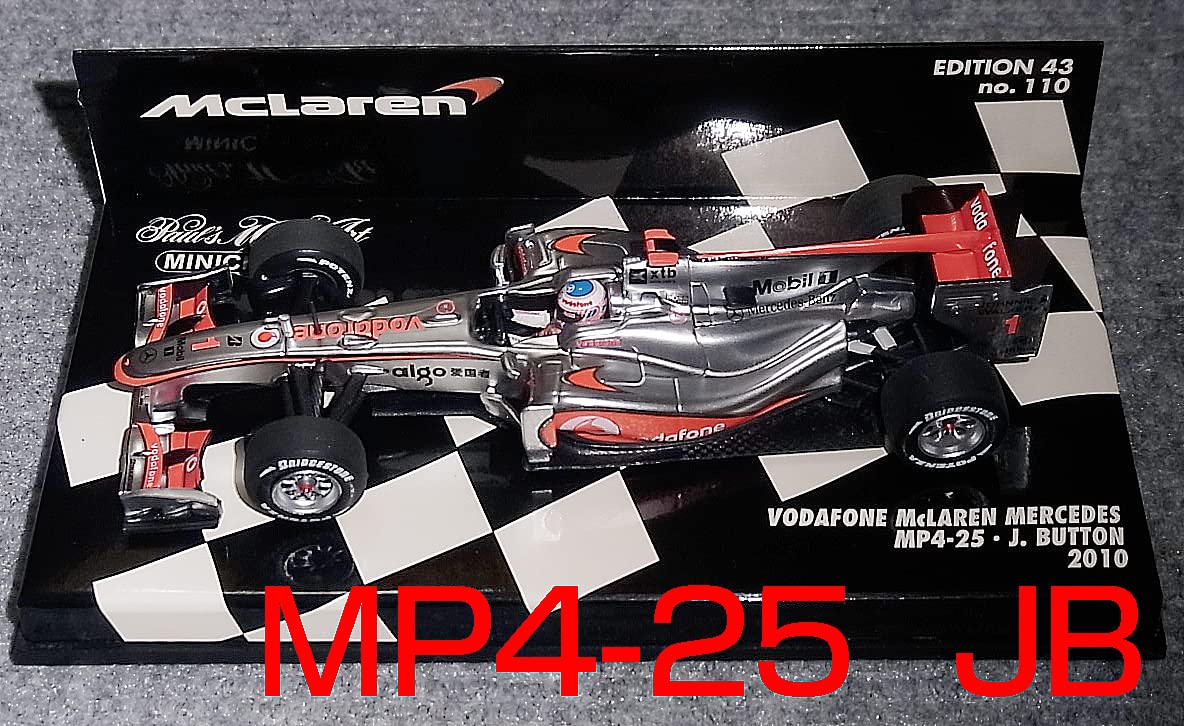 ミニチャンプス 1/43 マクラーレン・メルセデス MP4-25 J. バトン ミニチャンプス 1/43 マクラーレン・メルセデス MP4-25 J