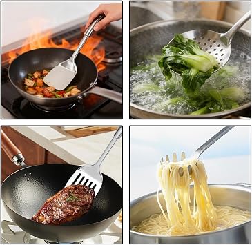 Kitchen Utensils Set Stainless Steel 14PCS with Holder