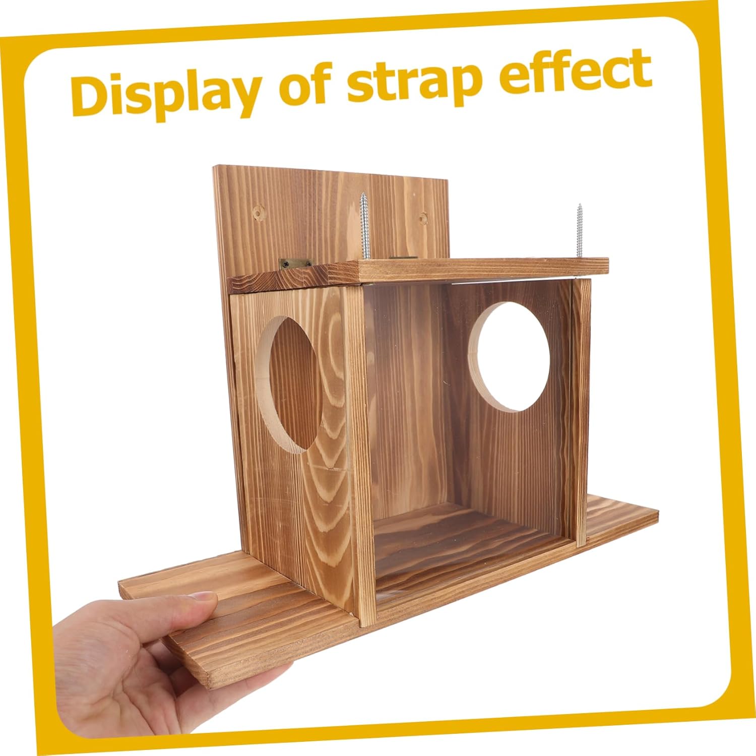 Outdoor Squirrel Feeder Storage Holder for Squirrels and Birds Feeding House for All Weather Attracts Wildlife to Your Backyard