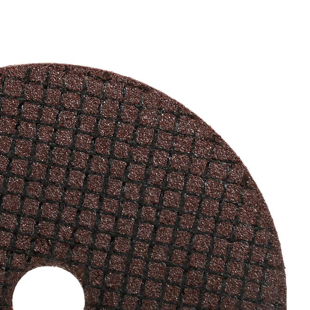 Disco de corte de metal para amoladora angular de 4 pulgadas, rueda de corte de resina reforzada con fibra, hoja para acero inoxidable, 5-50 piezas, marrón, 50 unidades
