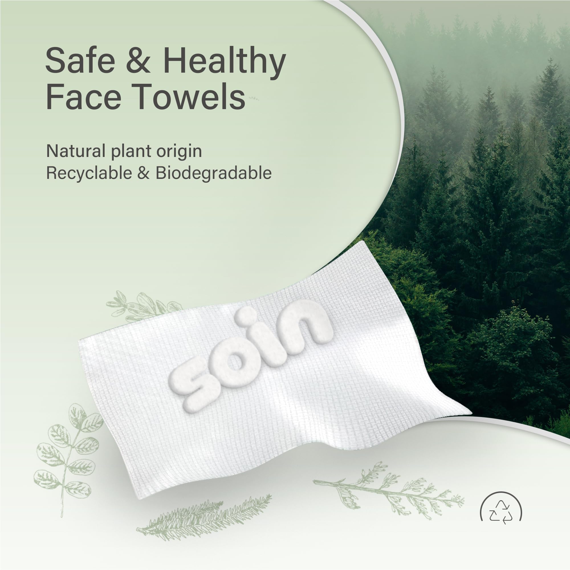 Unifree Toallas faciales I Towelettes I Toallitas secas I Removedor de maquillaje I Clean pañuelos faciales en caja, tamaño grande 11.8 x 9.8 pulgadas, 50 unidades por caja, paquete económico de 4