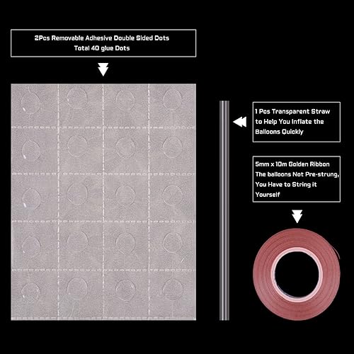 Miniatura 2 de Globos de oro rosa con purpurina para el Día de la Madre, suministros de decoración para fiesta del Día de la Madre (oro rosa)