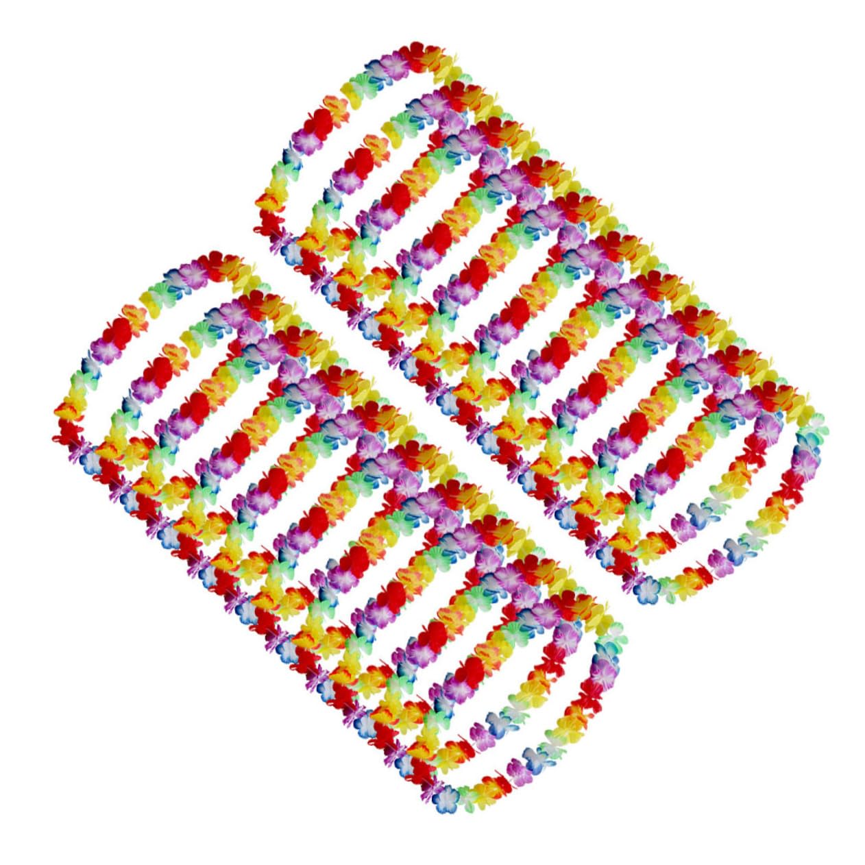 Ciieeo 40 Piezas Guirnalda Hawaiana Collar de Flores Tropicales Collares Hawaianos Guirnalda de Flores Collar de Flores Hawaianas Guirnalda Luau constituir cochinillo asado