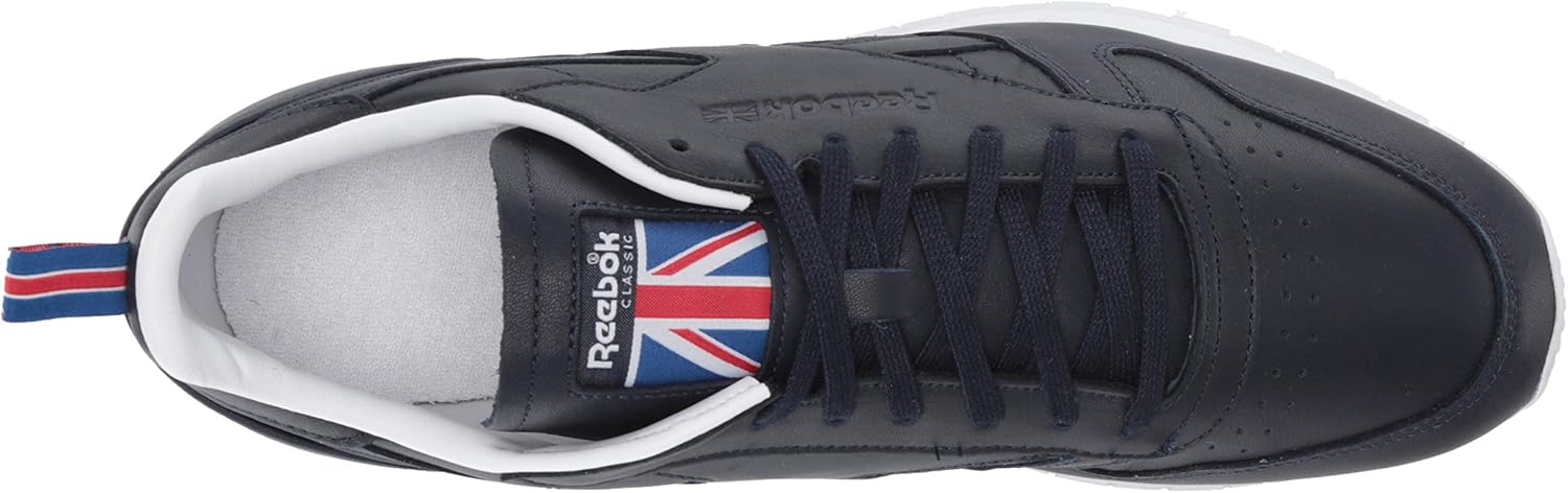 Reebok Unisex-Adult Classic Leather Sneaker 5 Women/3.5 Men Vector Navy/White/Vector Red