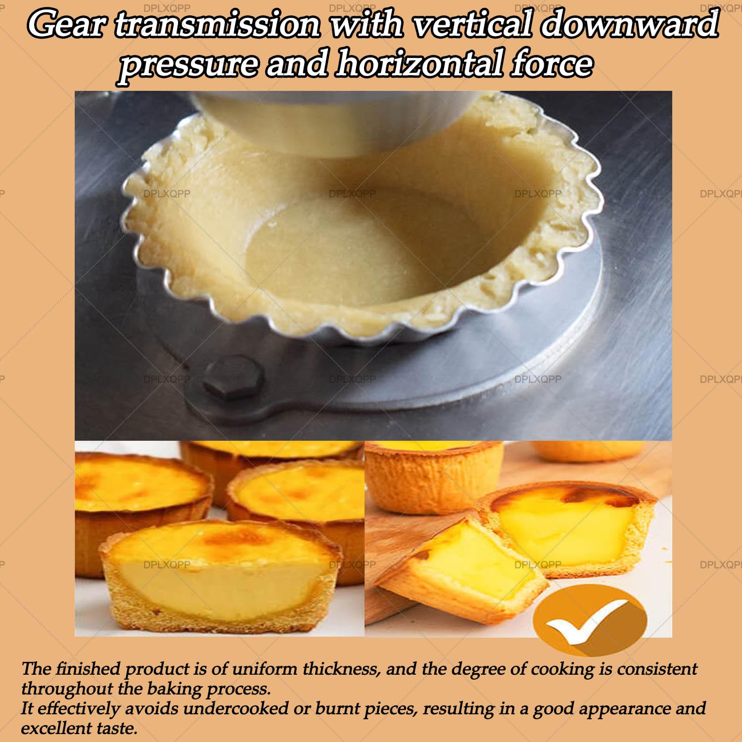 Máquina de prensa de tartas de huevo comercial, prensa manual de repostería con revestimiento antiadherente, base resistente para conchas uniformes, magdalenas y postres