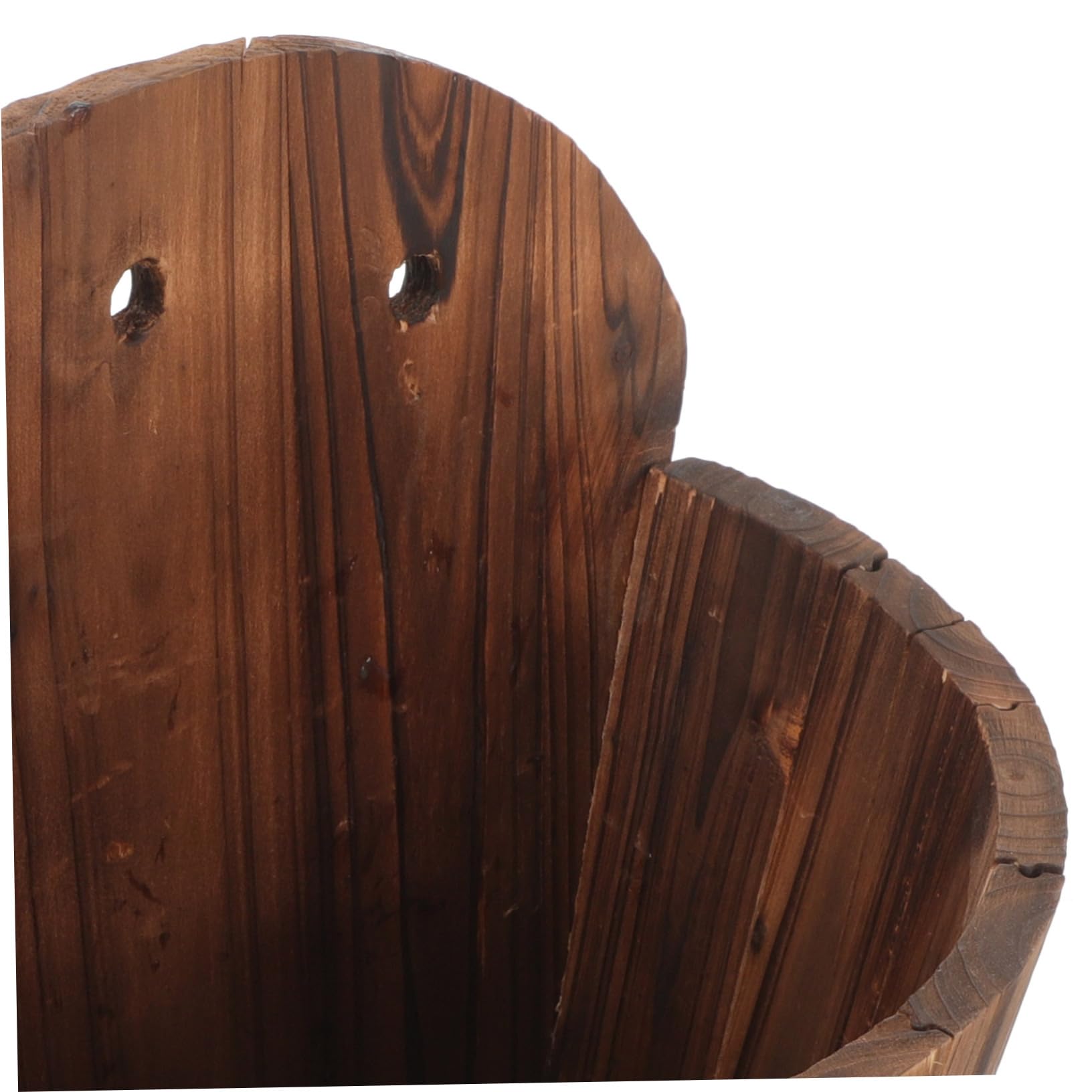 Vaso da Fiori Sospeso in Legno per Esterni e Interni, Portavaso da Parete Salvaspazio, Fioriera da Appendere al Muro per Balcone, Decorazione Contemporanea e Resistente