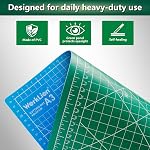 WORKLION 12" x 18" Art Self Healing PVC Cutting Mat, Double Sided, Gridded Rotary Cutting Board for Craft, Fabric, Quilting, Sewing, Scrapbooking Project