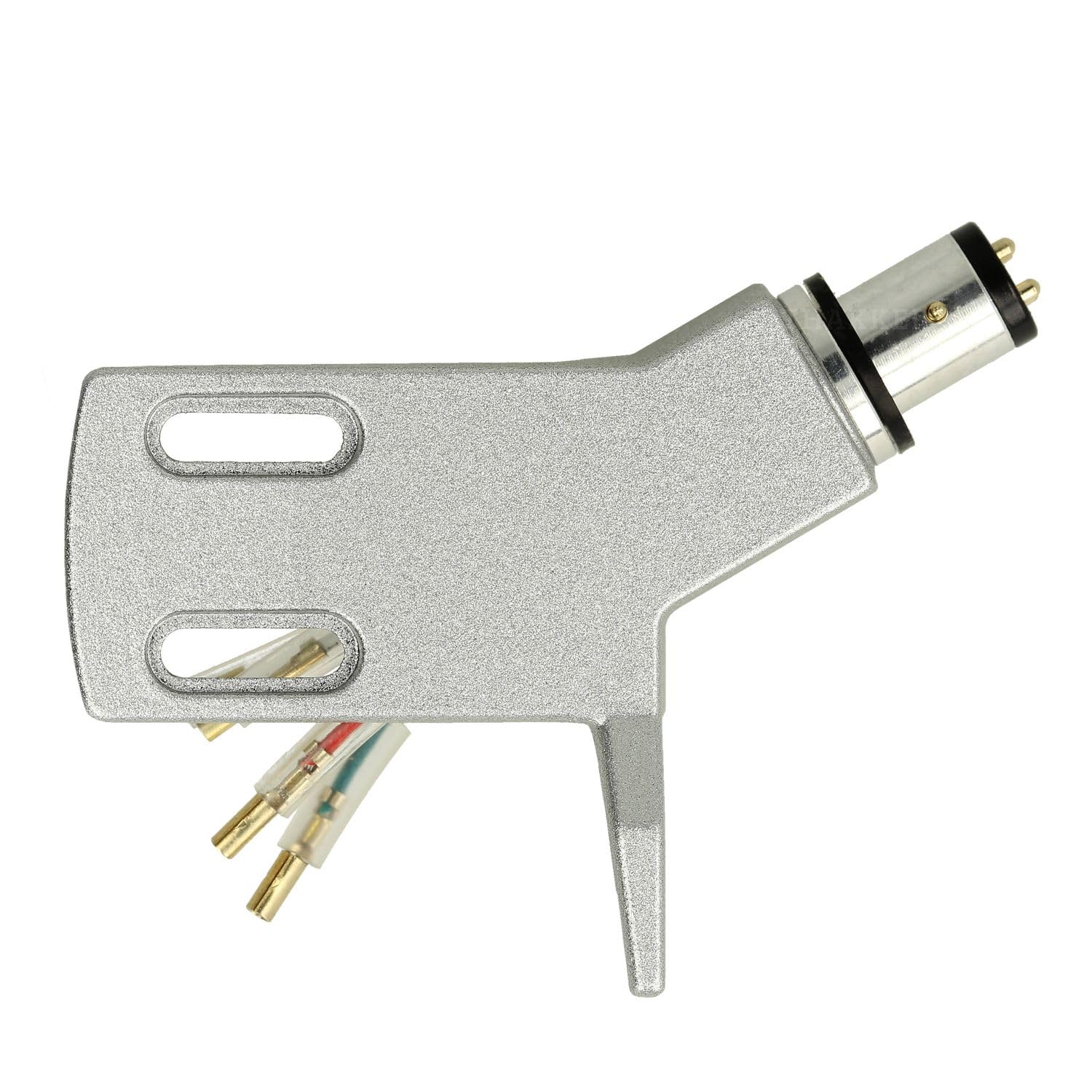 THAKKER CHS-13 - kątowy Headshell wykonany z lekkiego aluminium - Srebrny | SME Connector | dla prostych ramion | z kablem Headshell