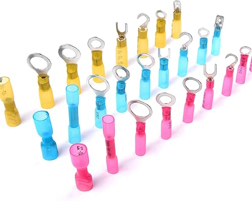 Miniatura 6 de 135pcs nilight termorretráctil conectores de alambreKit de terminales eléctricosMarina Automotive Crimp conector surtidoAnillo Tenedor gancho pala