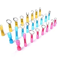 Vista 6 de Nilight - 50006R 135 conectores de alambre termorretráctiles - Kit de terminales eléctricos - Surtido de conectores de crimpado automotriz marino