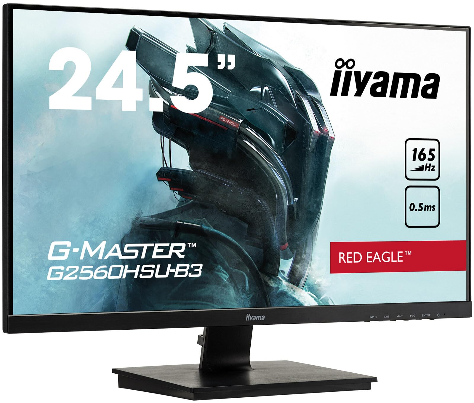 iiyama G-Master G2560HSU-B3 24.5' LED Monitor, Full HD 1080p, 400