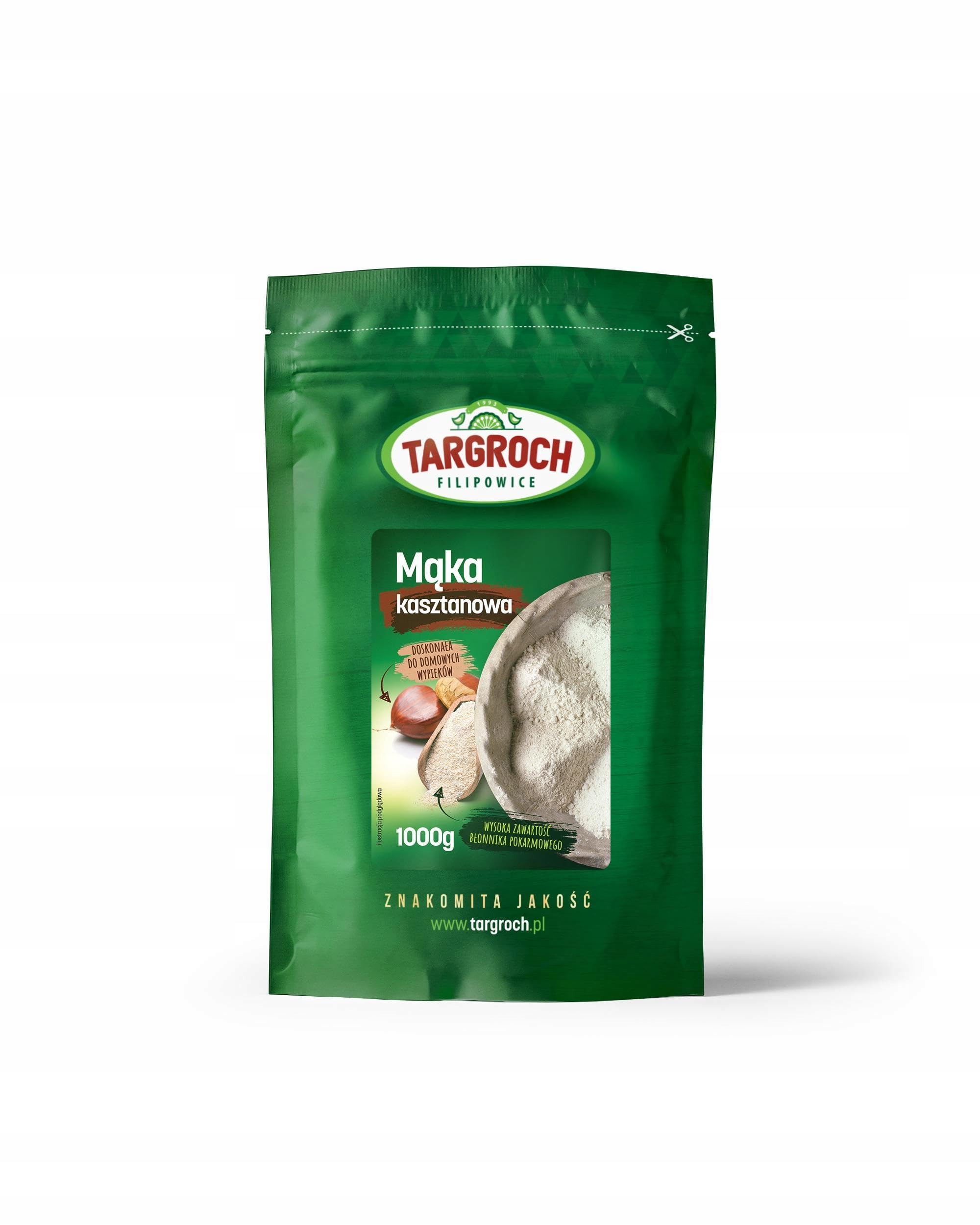 Targroch Farine de Châtaigne Paquet de 1 x 1000g - Pour la Cuisson - Beaucoup de Fibres