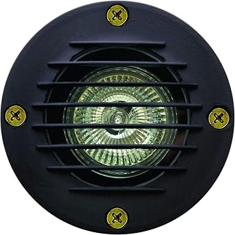 Dabmar LV295-B Cast Aluminum Well Light with PVC Ground Spike, 20W 1, Black Finish