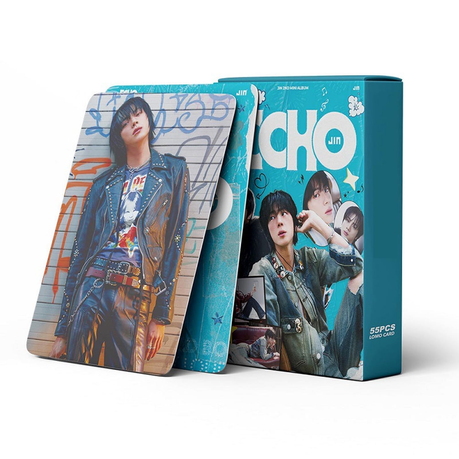 Yoimckay Echo Photocard - 55 piezas BTS JungKook, Mini Card