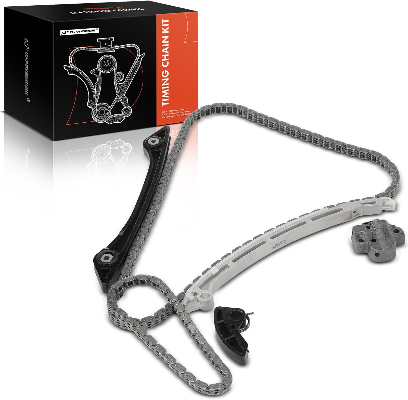 Engine Timing Chain Kit W/Tensioner & Guide Compatible with Ford Explorer 2012-2019, Escape 2013-2019, Fusion 2013-2020, Focus 2013-2018, Edge, Mustang, Taurus, MKZ, MKC, MKT, 2.0L 2.3L