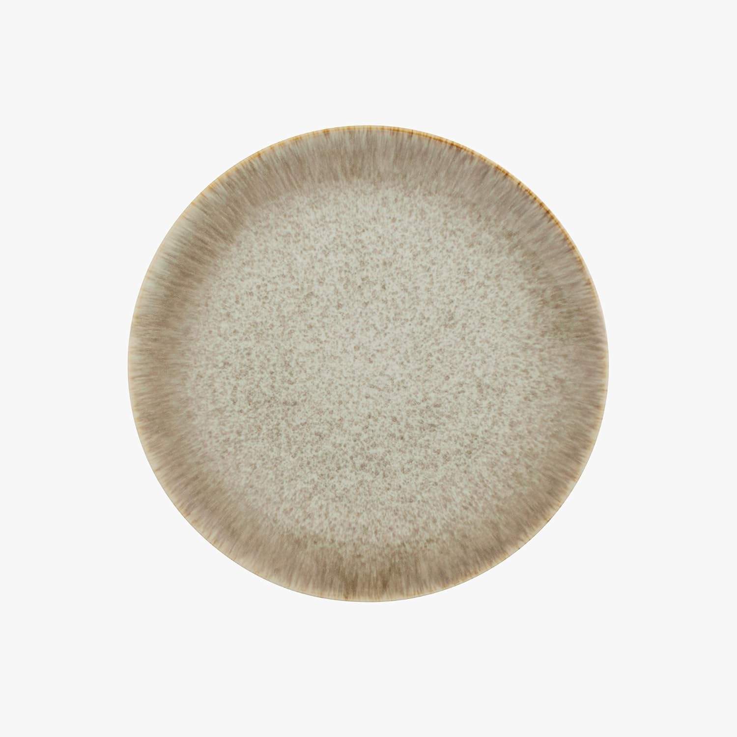 Yellowstone 4-Piece Rainwater Dinner Plate Set – Durable Stoneware Plates with Reactive Glaze Finish, 10.5-Inch Diameter, Microwave, Dishwasher & Oven Safe – Rustic Modern Everyday Dinnerware