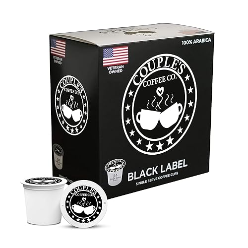 Couple's Coffee K-Cups  Cápsulas de café tostado medio oscuro  Café gourmet hecho con granos 100% arábica  Compatible con cafeteras de una sola