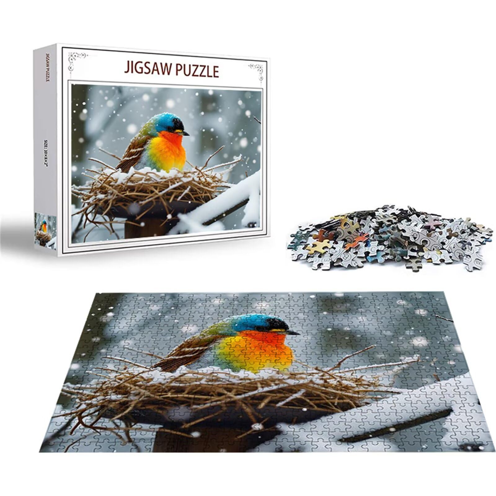 Puzzle 2000 sztuk puzzle ptak zima drewniane układanki, klasyczne dla dorosłych diY gra wyzwanie idealnie pasują między nimi literami z tyłu Wysokiej jakości układanki dla dzieci dorosłych wiek 14 lat