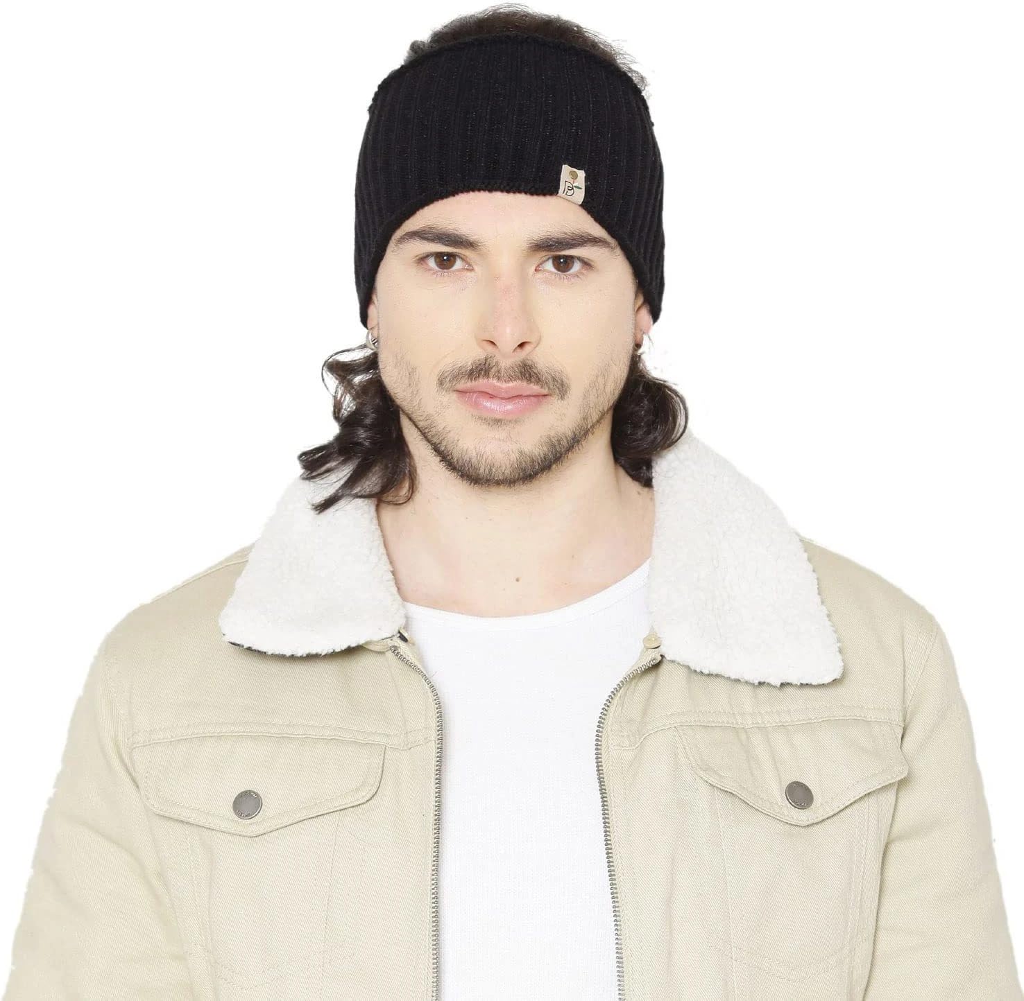 Mixed Yarn Woolen Headband Earwarmer for Men, Women & Kids | Soft Stretchable Acrylic Wool Blend Ear Muff & Hairband | Warm Knitted Winter Earcover for Cold Weather | Unisex-image-14