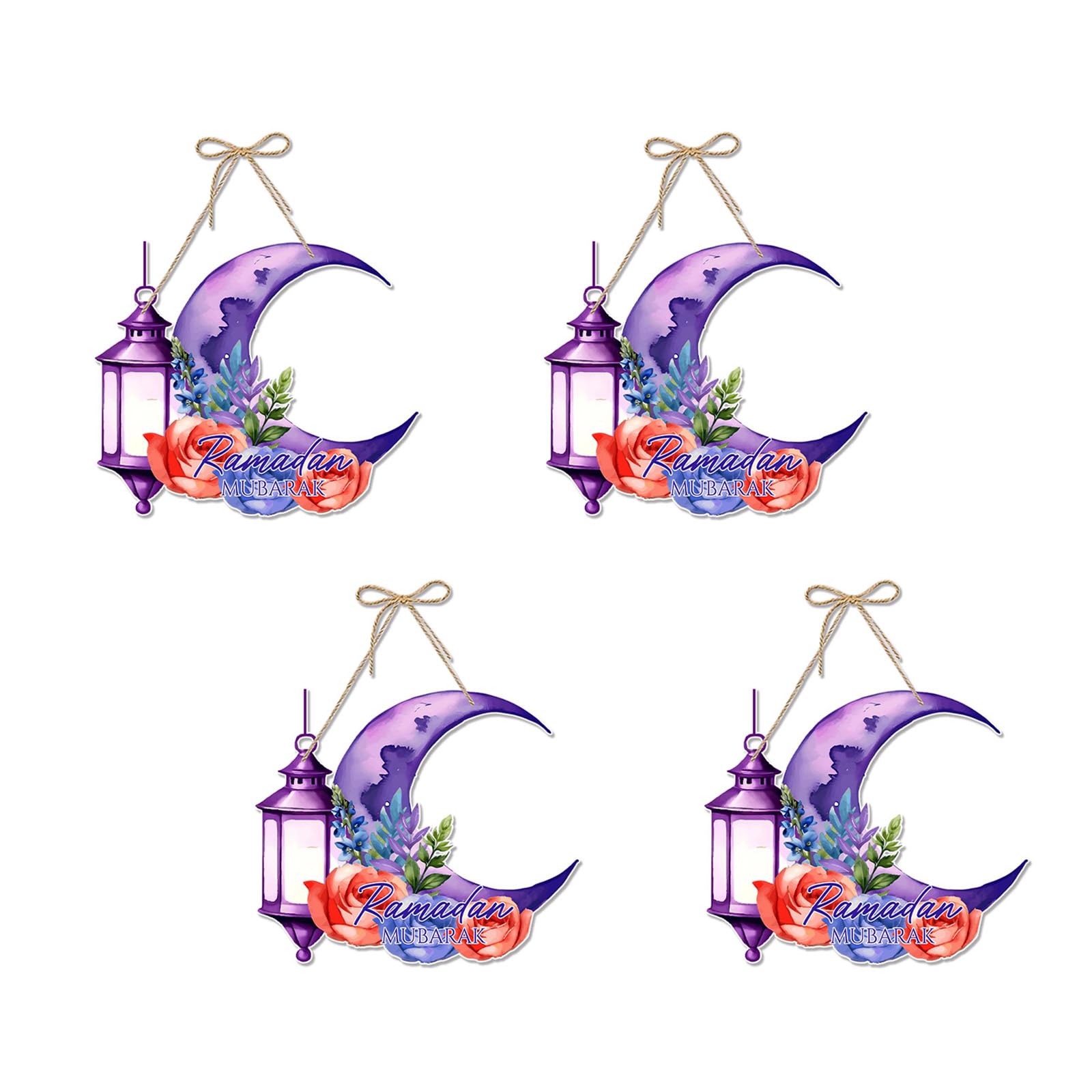 Kalttoy D 4Pcs Ei Festival Hanging Oor Sign Festival Hanging Ecoration Paper Oor Sign Ornament For Front Ecoration Party