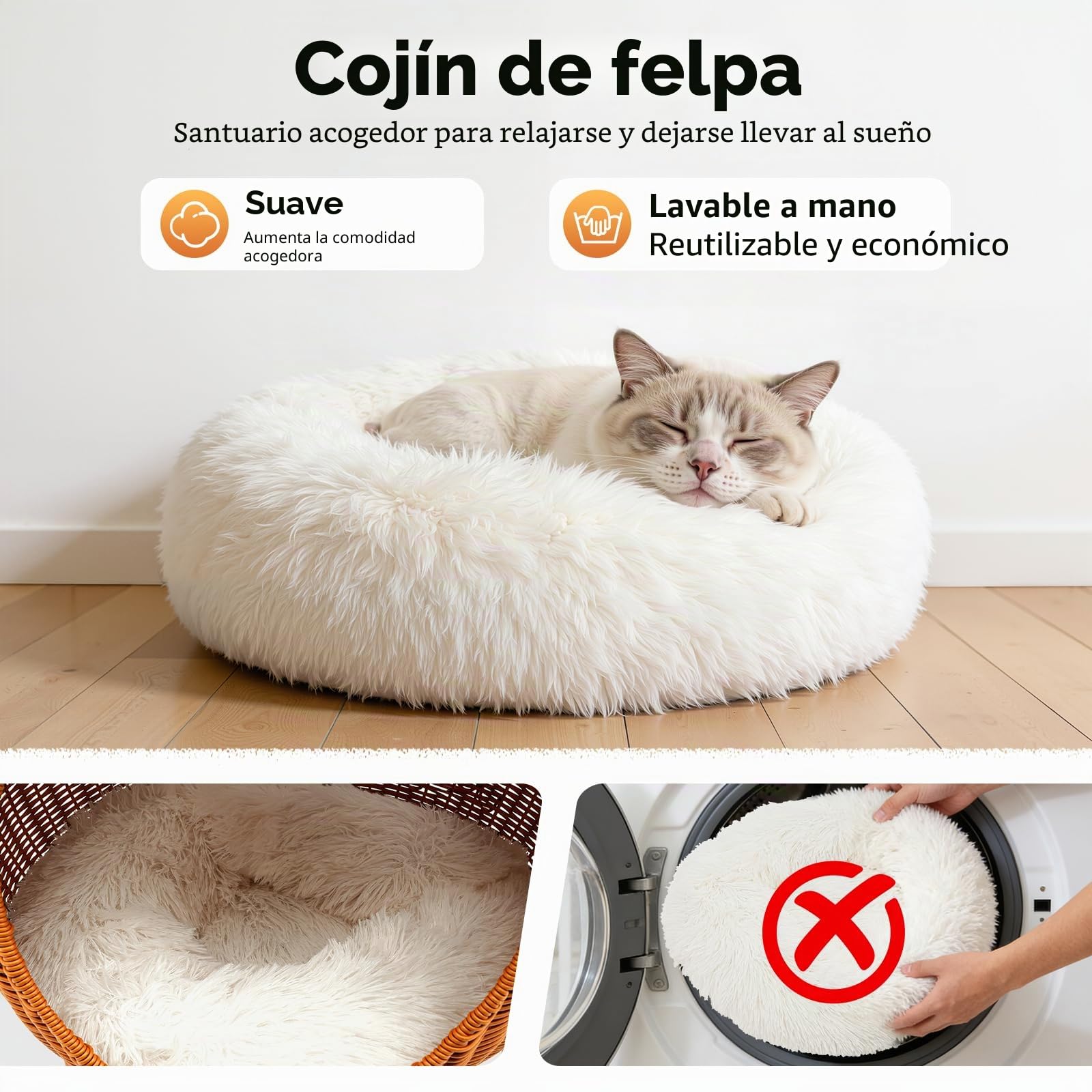 Columpio para gatos, de ratán, para menores de 7,5 kg, incluye cojín suave, flojín frío y tabla para rascar gatos, columpio colgante para gatos, silla Papasan para gatos