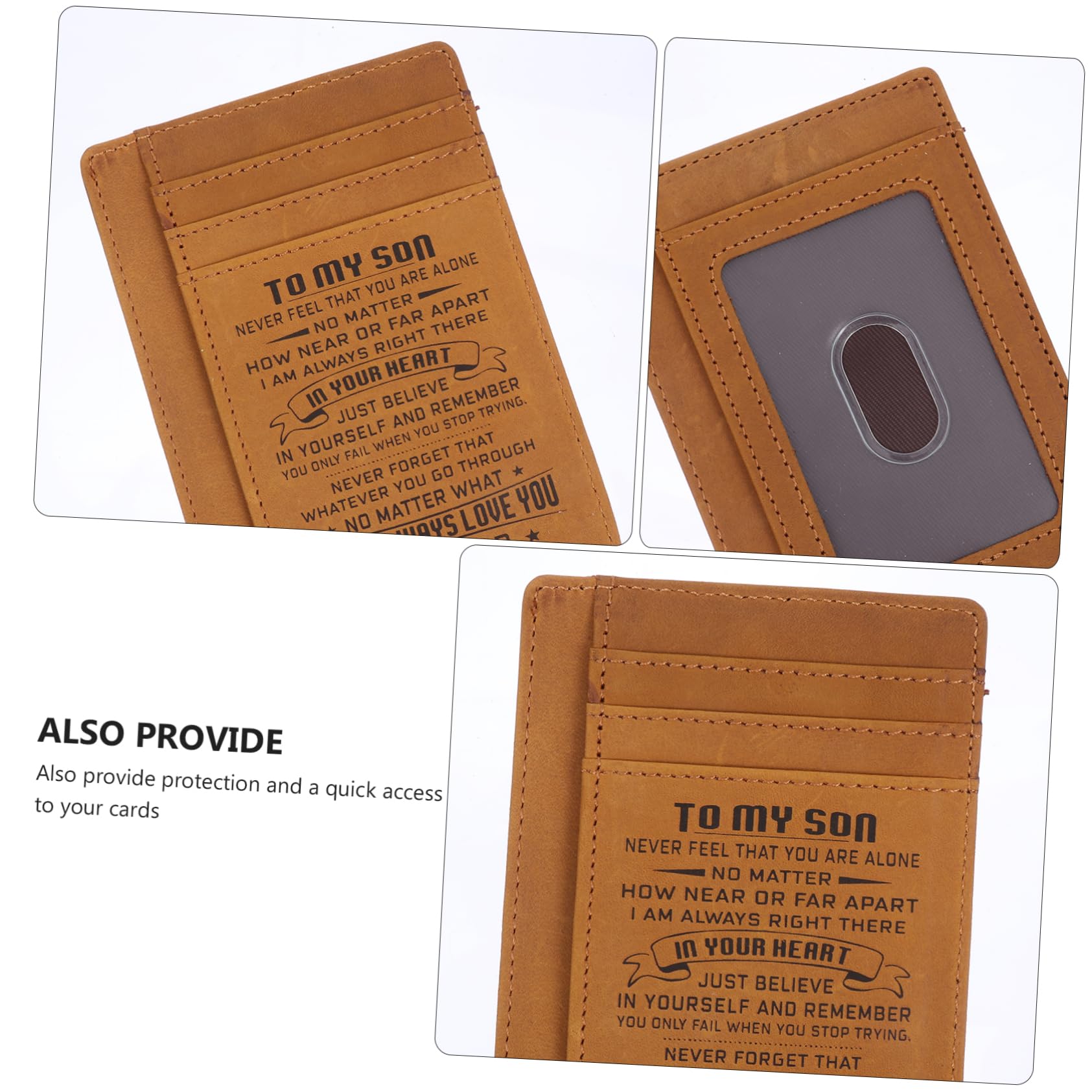 VALICLUD Card Holder Cards Men Minimalist Wallet Vintage Wallet Men Wallet Business Card Wallet Men Case Purse Card Sleeves Card Protector Sleeves Holder Wallet Brown