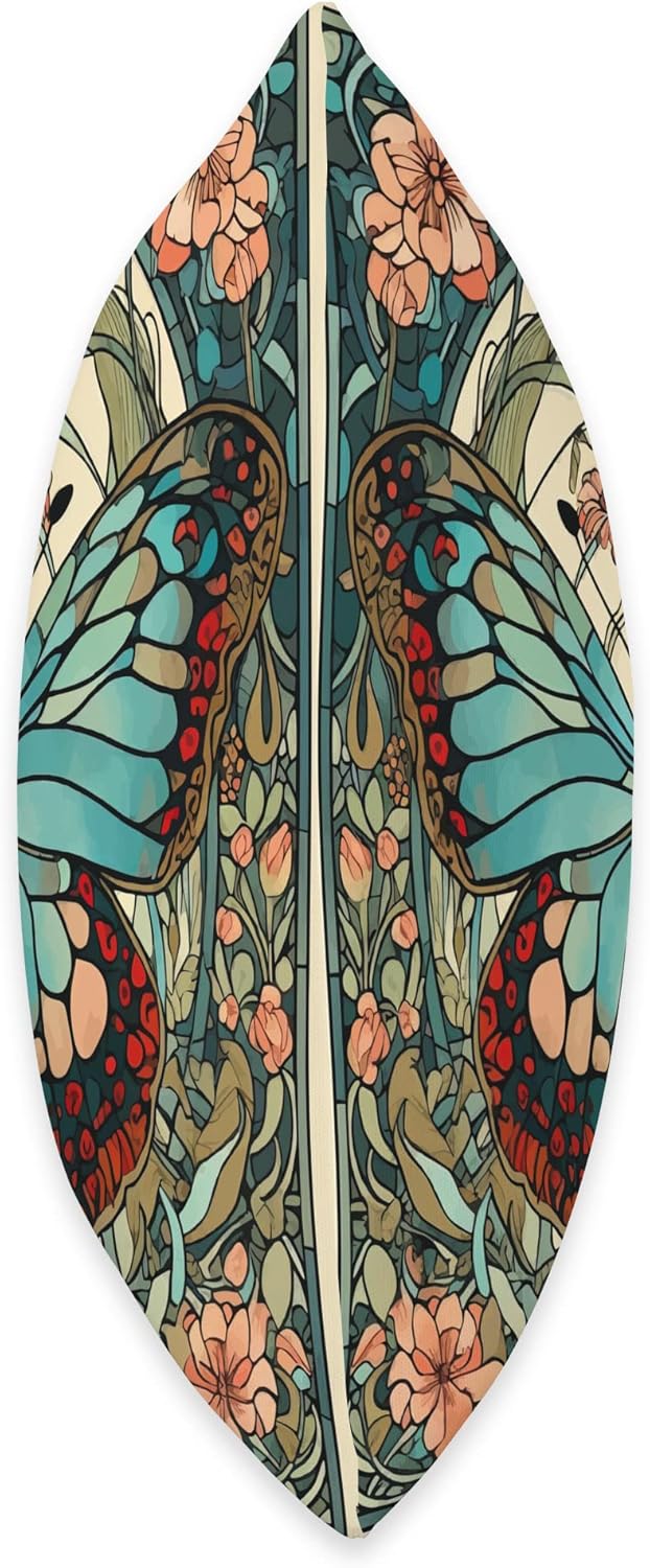 Butterfly Art Nouveau Throw Pillow