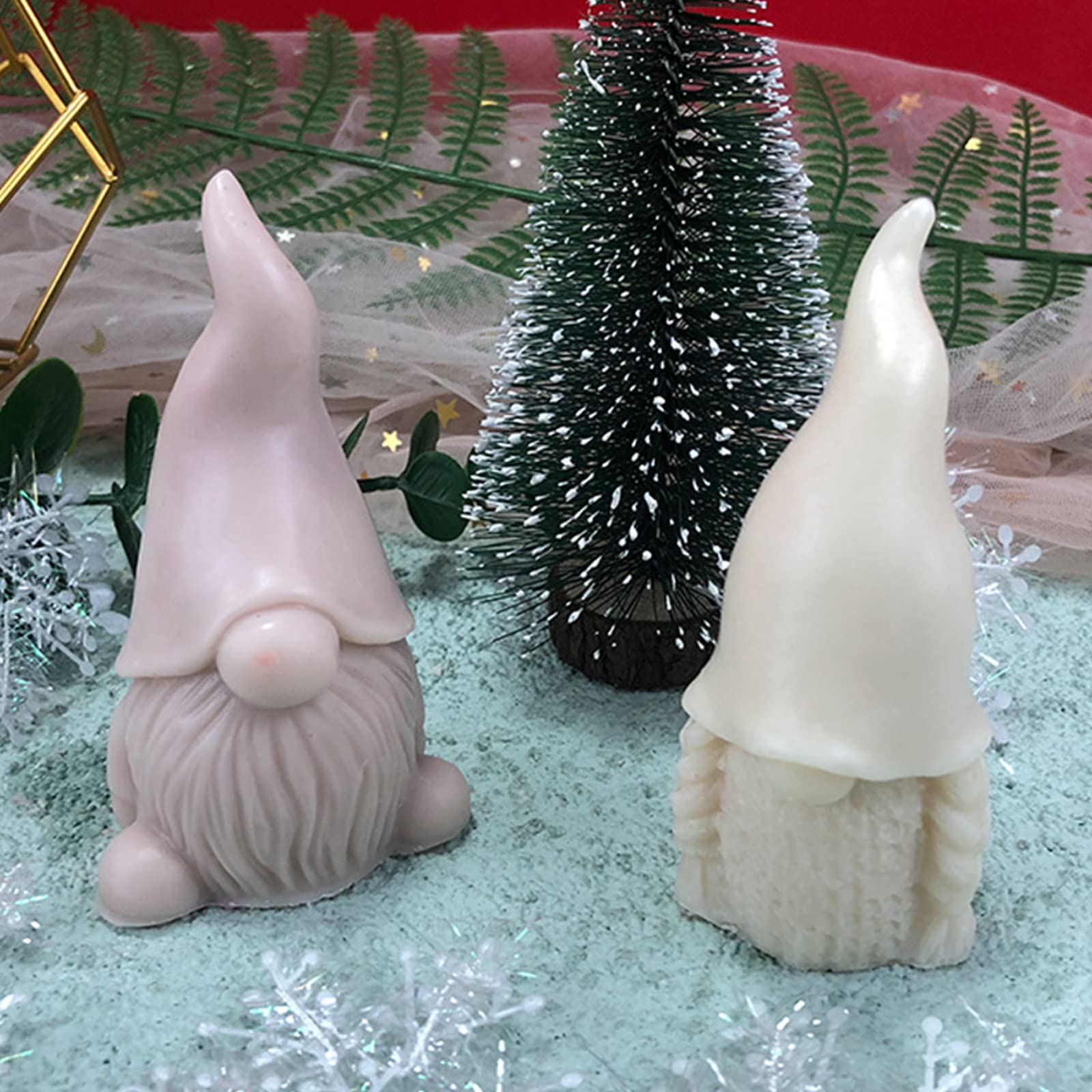 Moule En Silicone Fantaisie En Forme De Gnome Du Père Noël - Idéal Pour