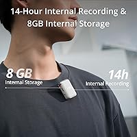 Vista 3 de DJI Transmisor Mic 2 (blanco perla), micrófono inalámbrico con cancelación inteligente de ruido, grabación interna de 14 horas, batería de 6 horas