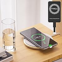 Vista 2 de Wireless Charging Adapter Electronic Components Type-C 5W Slim Receiver Adapter Wireless Charging Receiver for Fast, Efficient, and Safe